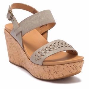 Kork-Ease NWB Austin Braid Wedge Sandal, Size 9